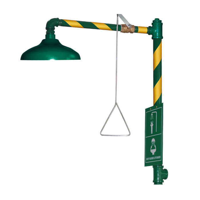 Galvanized Emergency Shower & Eyewash Station S250 Oceansafetysupplies