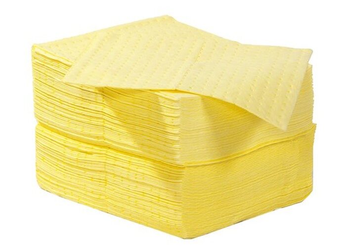 "Hazchem Absorbent Pad 200gsm - A reliable spill response solution designed for efficient absorption of hazardous chemicals in laboratories and industrial environments."