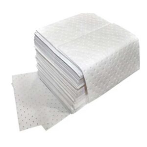 Absorbent Pads made of highly absorbent material designed to soak up and contain spills and leaks of liquids. These pads are ideal for quick response and cleanup of oil, water, chemicals, and other fluids. They help prevent potential hazards and maintain a clean and safe environment.
