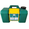 Portable unit is ideal for remote locations.