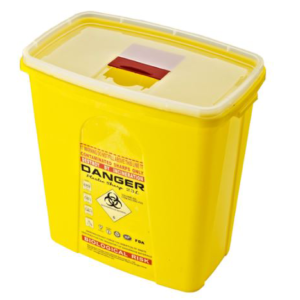 23L Sharps Container - Secure and durable biohazard waste disposal solution for healthcare facilities.