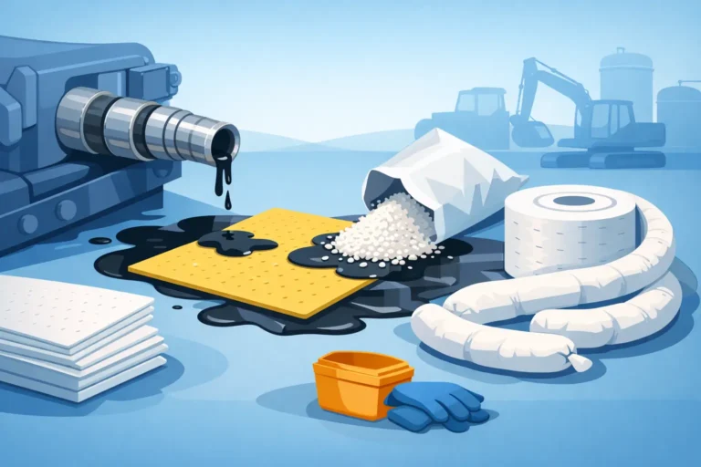 Best Absorbents for Hydraulic Leaks