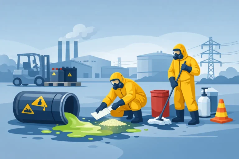 Battery Acid Spill Cleanup for Industrial Sites