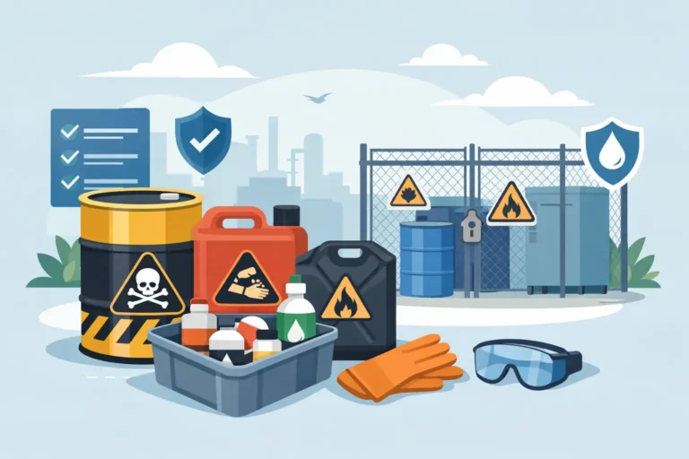 How to Store Chemical Waste Safely On Site