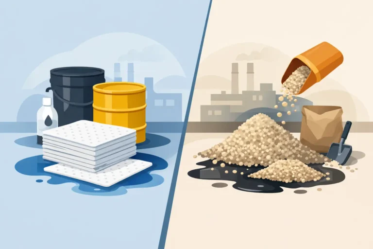 Sorbent Pads vs Loose Absorbents Compared