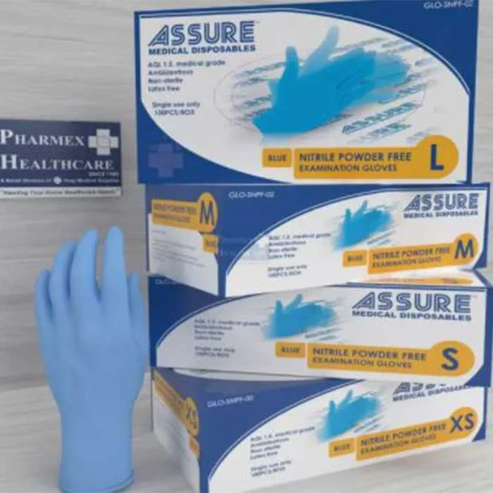 Assure1.jpg ASSURE Blue Soft Nitrile Powder-Free Gloves