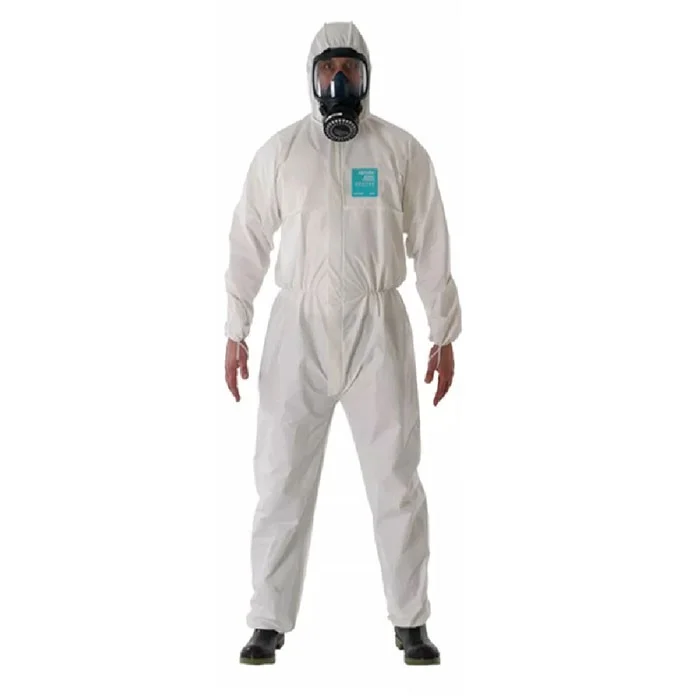 Ansell AlphaTec 1500-WH Plus Chemical Protection Coverall with Hood 111
