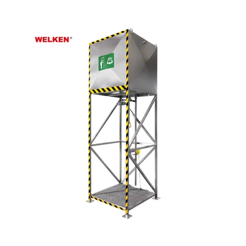 New Project 1200L Tank-Fed Emergency Shower Cabin