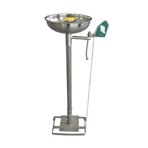 Stainless Steel Pedestal Emergency Eyewash Station – Reliable Safety Equipment for Immediate Eye Rinse