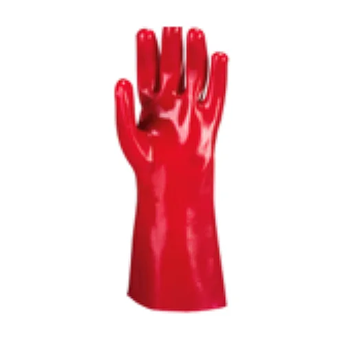RED CHEMICAL GLOVE,, FREE SIZE