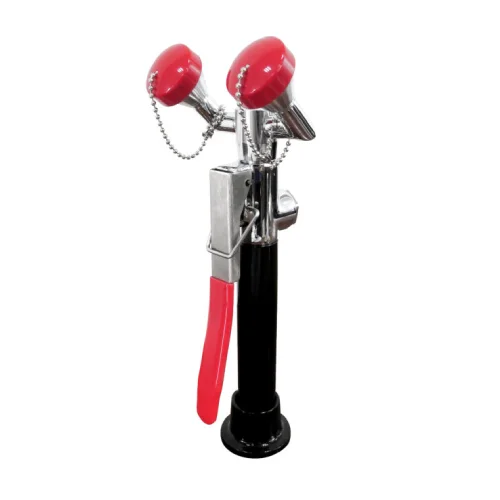 New Project(4) Deck Mounted Pull-Out Eye Wash Station with 1.5m Hose – Dual Head Emergency Eyewash