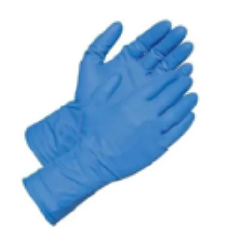 DISPOSABLE NITRILE POWDERED FREE GLOVES BLUE (100PC/BOX)